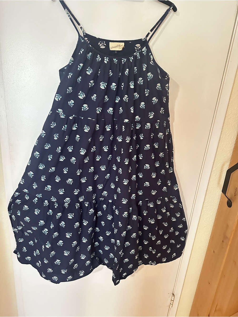 Universal Thread Navy Floral Spaghetti Strap Sundress